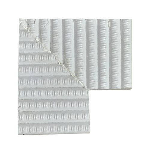 Deck Drain Corner Grating, 90 Degree, White product photo